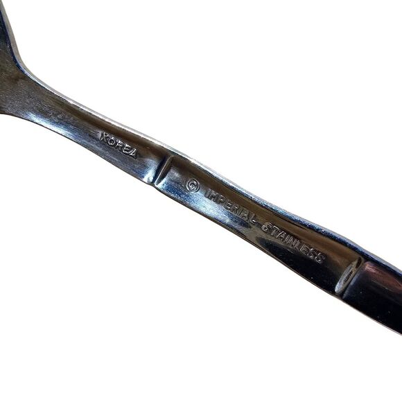 Tahitian Stainless by Imperial Intl 4 Piece Table Setting Spoon Knife Fork Disc. - Picture 2 of 3